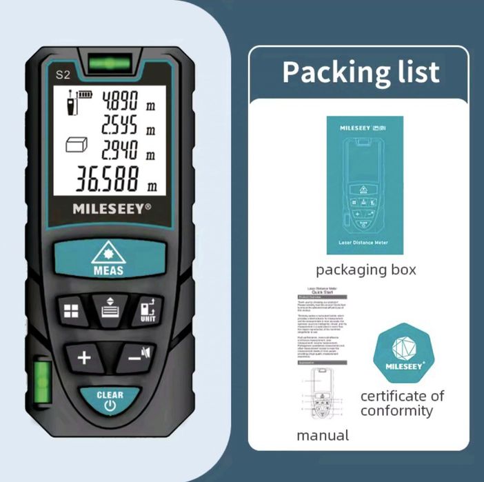 Лазерная рулетка MILESSEY, HILDA, HAUPTSON. Дальномер. Лазерна рулетка