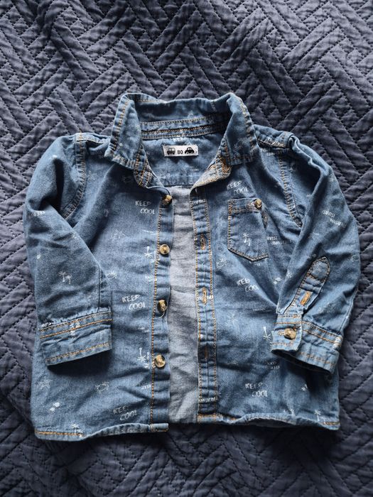 Koszula jeans chłopięca 80cm