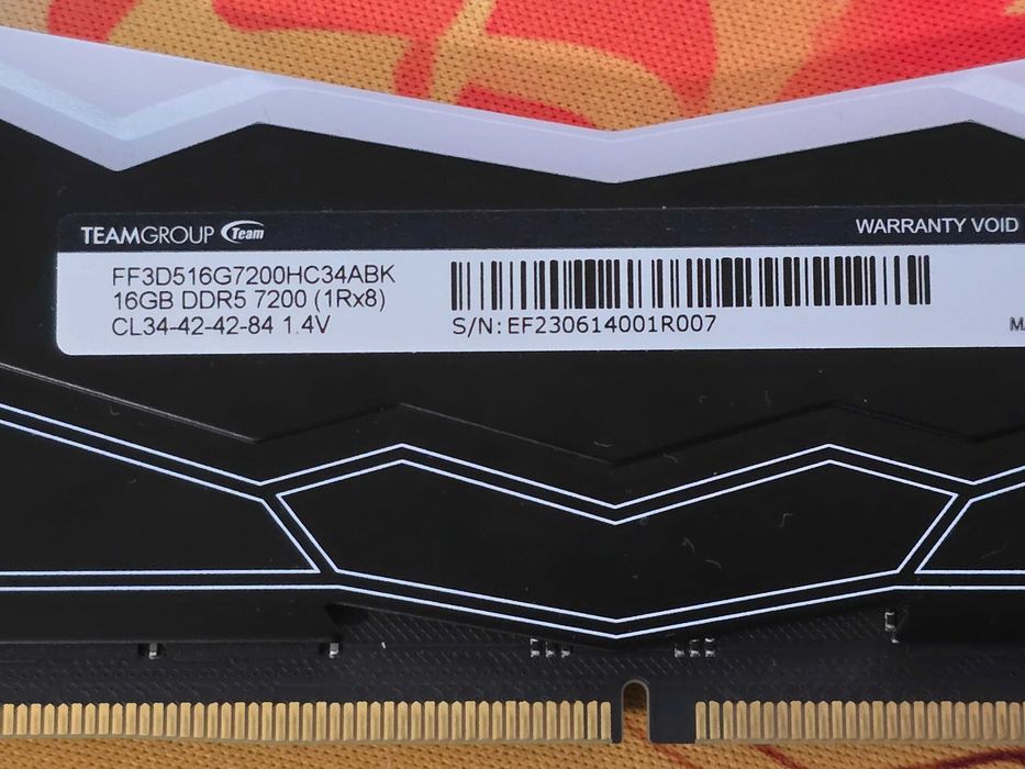T-Force Delta RGB DDR5 32GB 7200MHz CL34