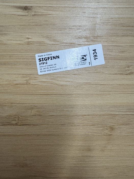 Bambusowa podstawka pod monitor Sigfinn IKEA