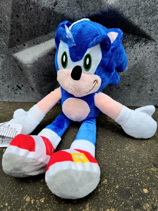 Ekstra pluszak maskotka dla dzieci Sonic niebieski nowy