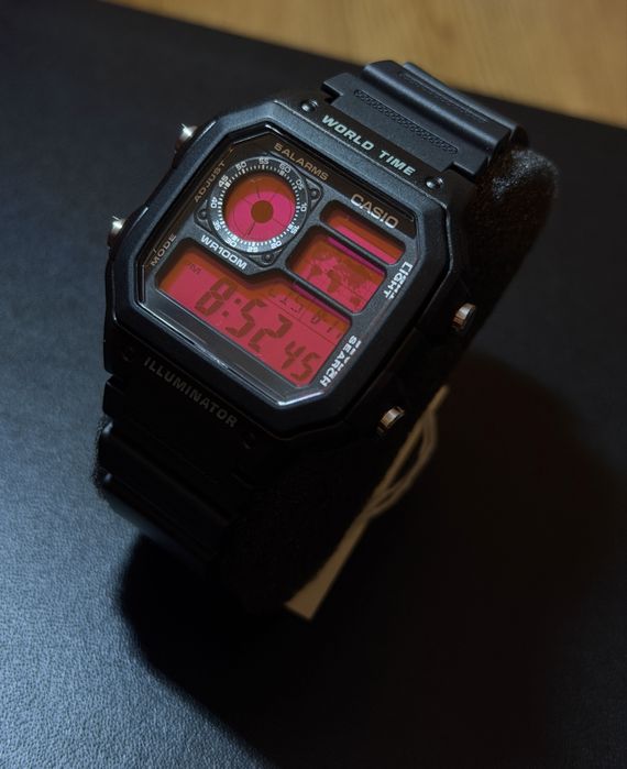 Casio Custom 1200AE „Roze” modyfikowany, unikatowy