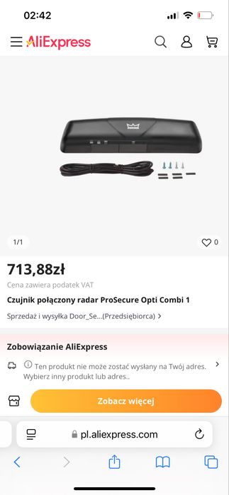 Dorma prosecure opti combi czujnik