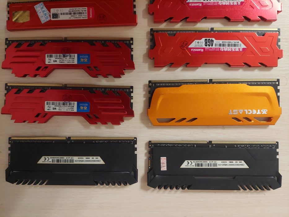 Оперативная память DDR4 4/8Gb 2133MHz/2400MHz/2666MHz/3000MHz