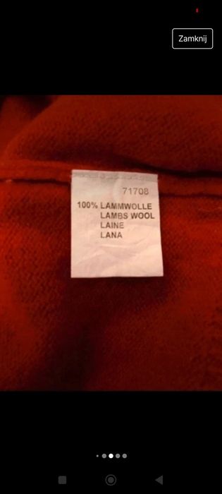 Sweter męski golf wełniany