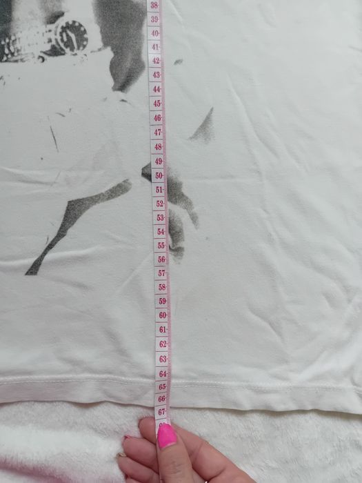 #Reserved T-shirt kremowy #Tupac