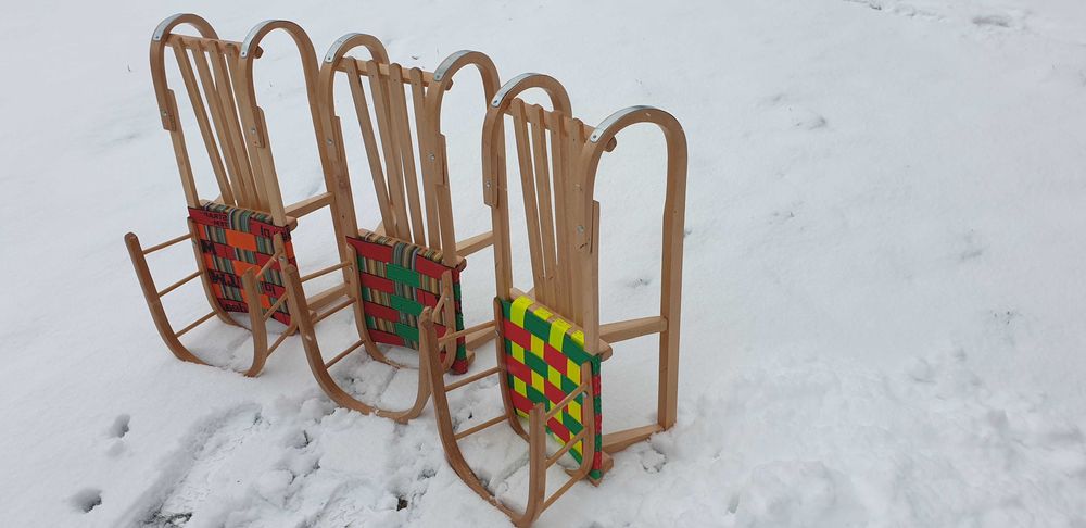 Sanki drewniane polskiej produkcji