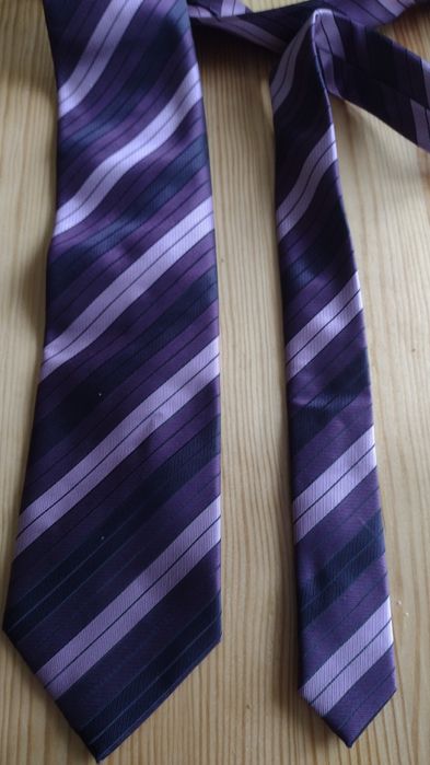 Krawat męski fioletowy