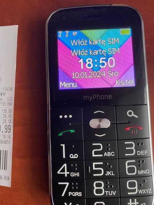 Telefon myPhone Halo-C- na gwarancji - dla starszej osoby