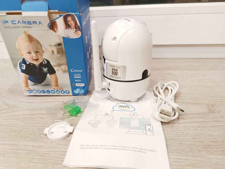 1080P, HD Smart камера Wi-Fi, комнатная, видеоняня, icam365, НОВАЯ