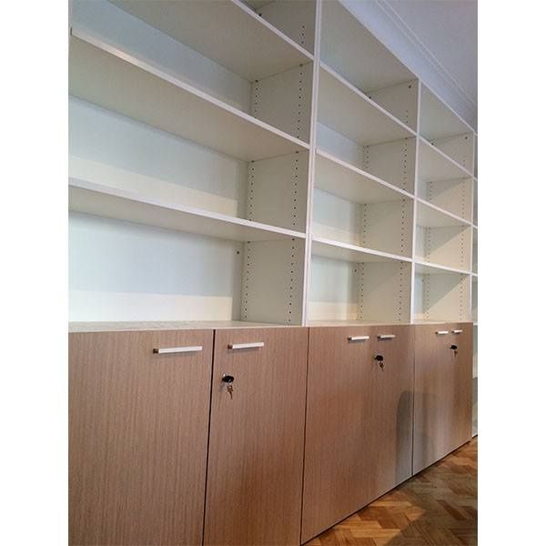 Armário Portas Correr Melamina Madeira p/ seu Escritório Material NOVO