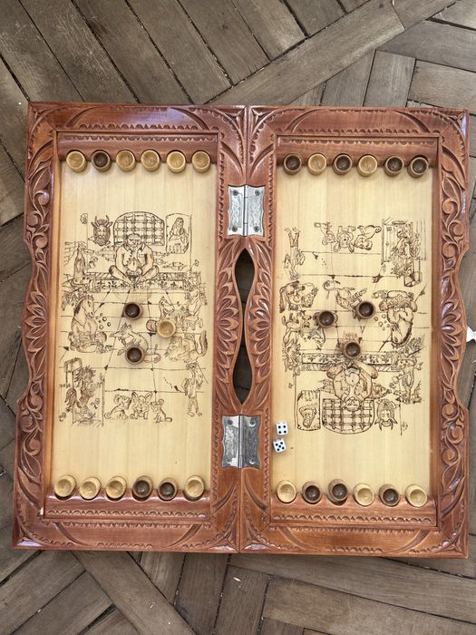 Резные нарды  б/ у