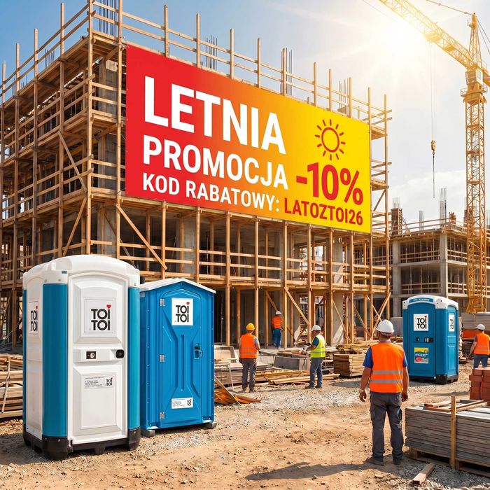 Toaleta przenośna TOI TOI wynajem toalety serwis toalet wc na budowę