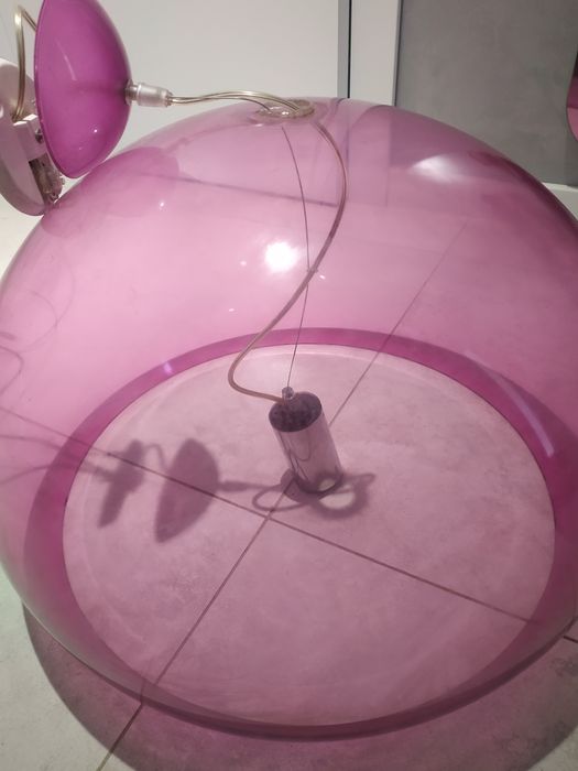 Lampa Kartell Medium FL/Y lampa wisząca LED różowa