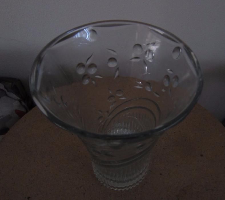 Jarra de 25 cm grande em vidro