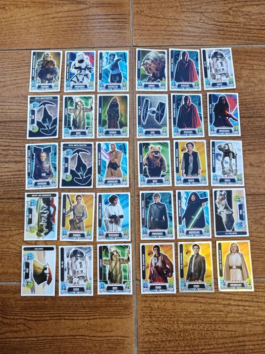 30 Cartas Star Wars Force Attax - Topps