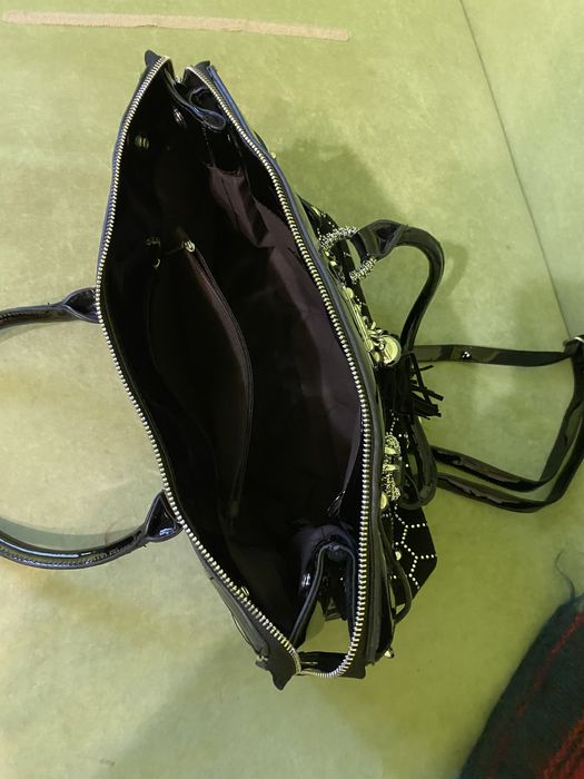 Сумка лакова шкіра чорна