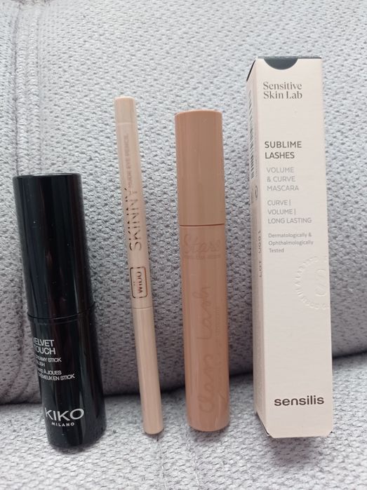 Kiko Milano róż 02, maskara Sensilis, maskara Stara,Wibo kredka