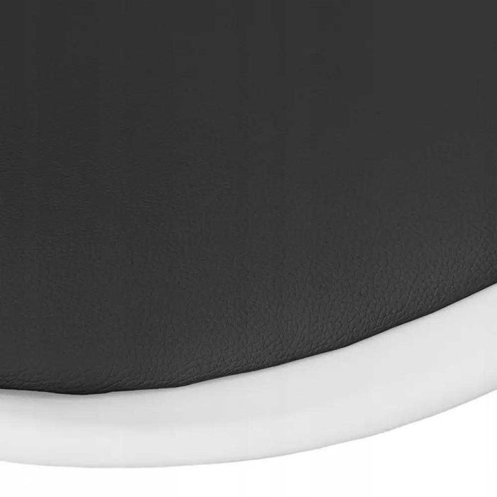 Кресло детское белое+черное на колесиках компьютерное офисное Cat