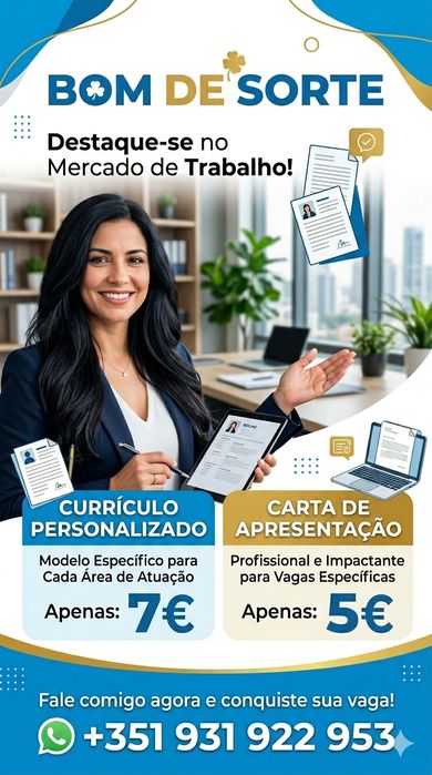 Faço currículo personalizado