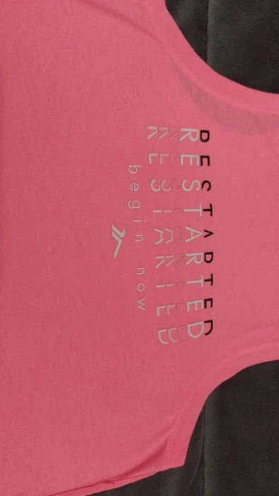 Blusa de desporto rosa de sra