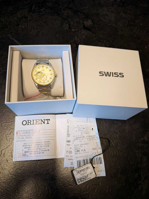 Zegarek Orient Contemporary Automatic Open Heart RA-AR0001S10B | Komplet i Gwarancja