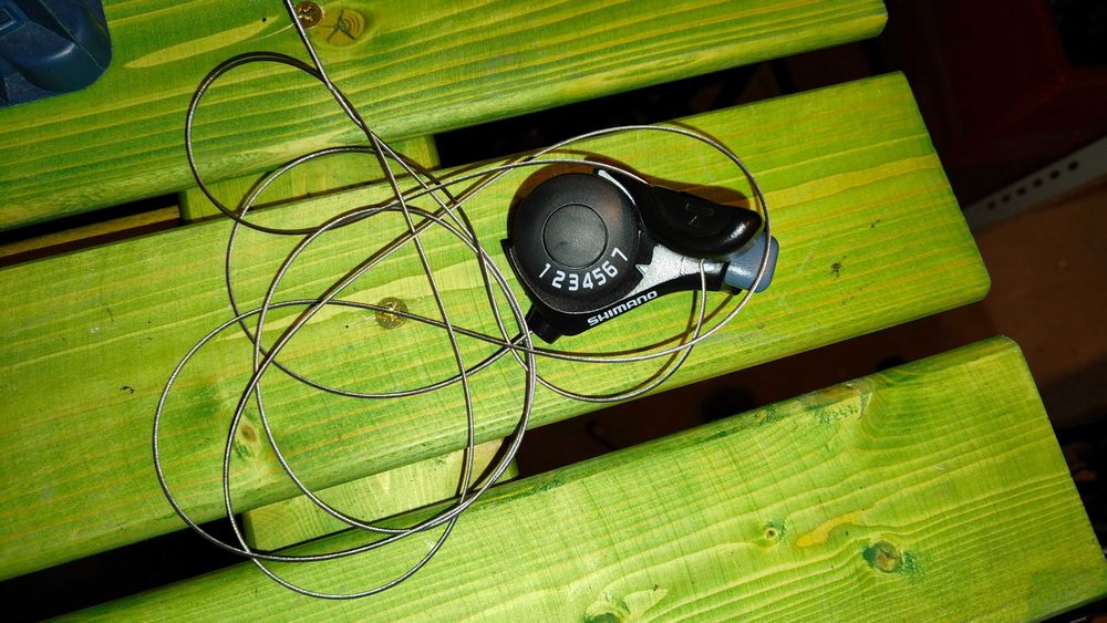 Manetka przerzutki Shimano Tourney L-TX30-7R prawa 7 rzędowa