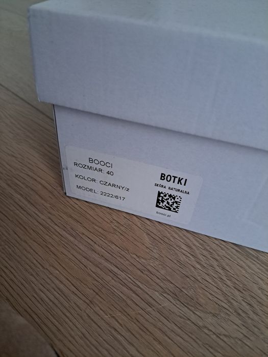 Botki Bocci ze skóry naturalnej
