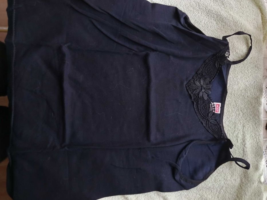 podkoszulka czarna xxl na ramiączkach