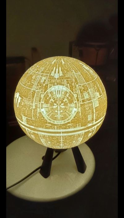 Luminária star wars, death star
