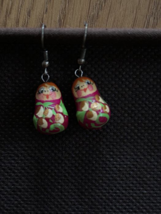 Kolczyki Matrioszki nowe