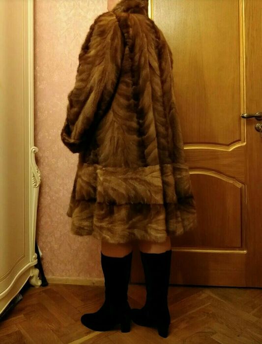 52-56р. Манто норкова шуба норка