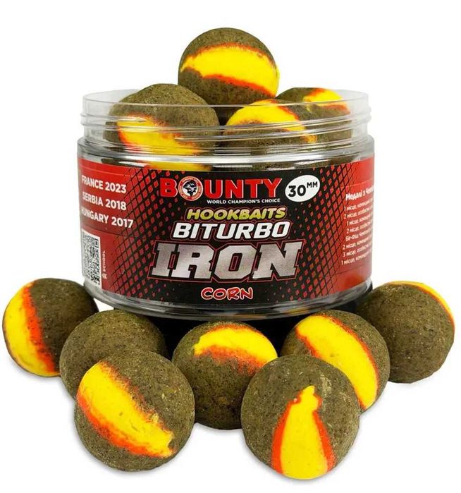 Przynęta haczykowa Premium-hookbait BITURBO IRON CORN 16/20 mm