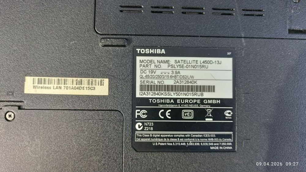 ноутбук toshiba.