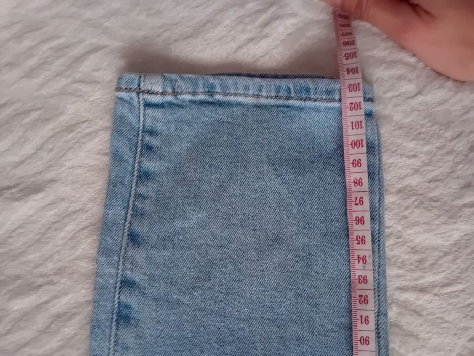 #H&M spodnie jeansowe niebieskie skinny L