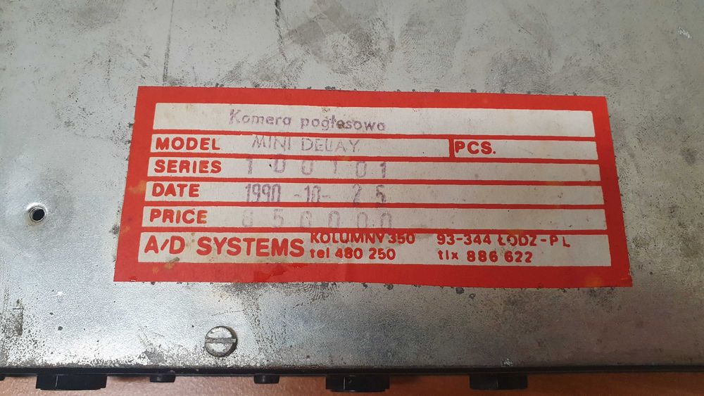 RARYTAS: A/D Systems Mini Delay | Polska kamera pogłosowa | 1990