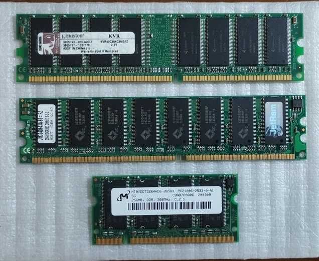 Memórias ram 256m/512m antigas64585940088195120