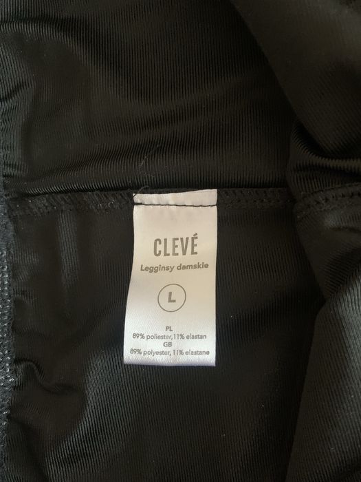 Legginsy damskie czarne, skóropodobne