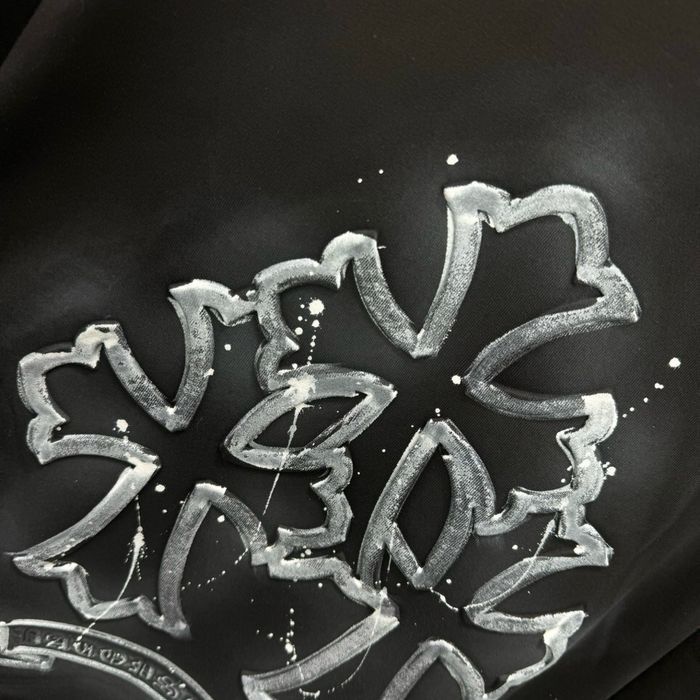 CHROME HEARTS футболка мужская оверсайз черная унисекс