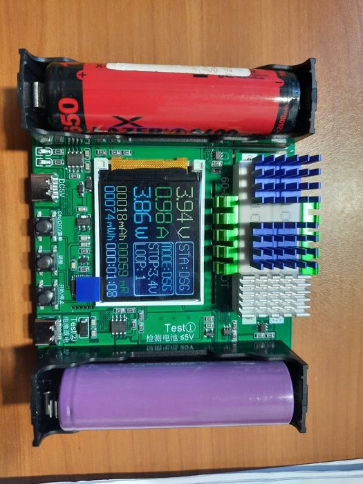 Тестер ёмкости аккумуляторов, цифровой модуль 18650 АКБ, сопротивление