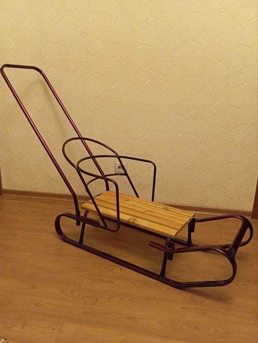 Санки, санчата дитячі, саночки з батьківською ручкою
