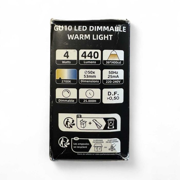 Zestaw żarówek LED GU10 Eslas – 6 sztuk