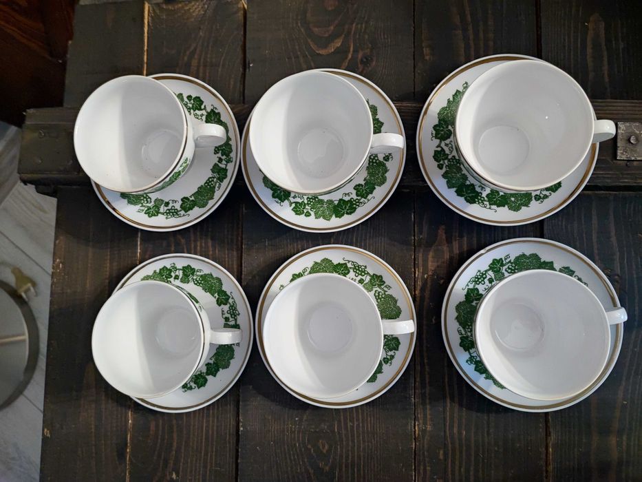 Filiżanki liść winogronu Kahla