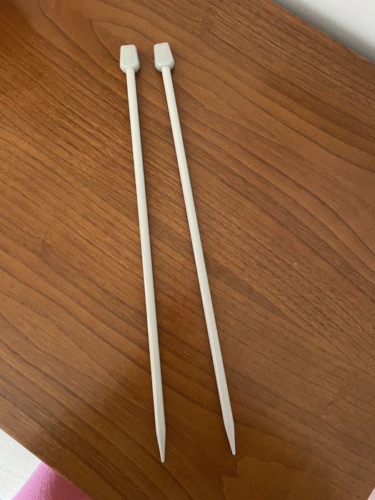 2 agulhas de tricô 8 mm