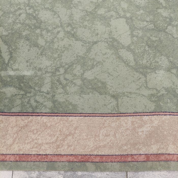 Linda carpete, para sala, em tom de verde seco e coral (1,70*2,40]