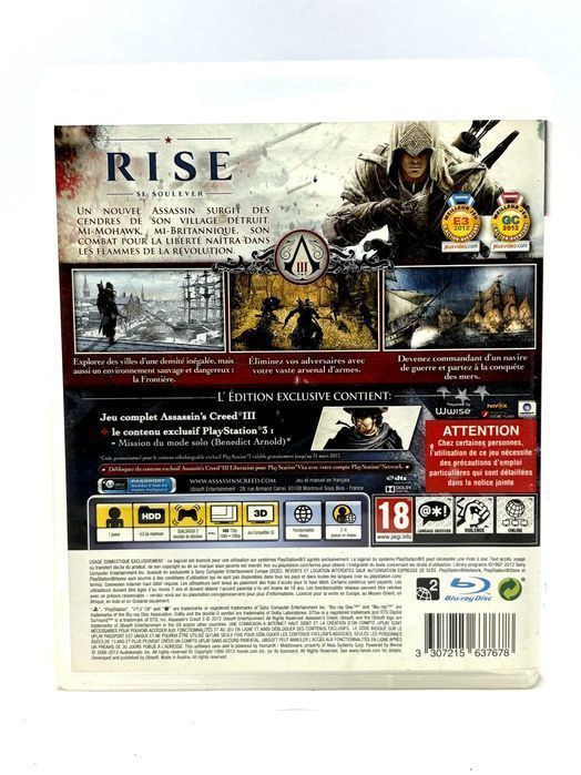 Assassin's Creed III PS3
