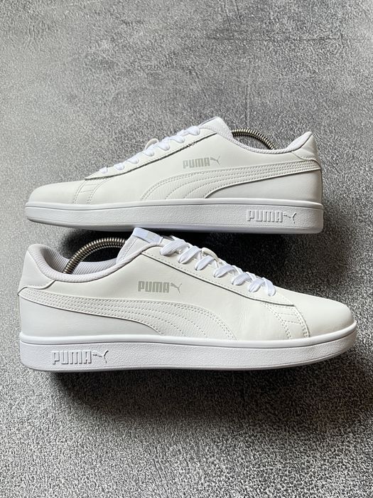 Чоловічі білі шкіряні кеди кросівки Puma оригінал розмір 44