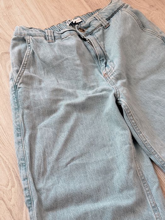 Джинси-джогери Zara блакитні світлі M, 100% бавовна, ідеальний стан