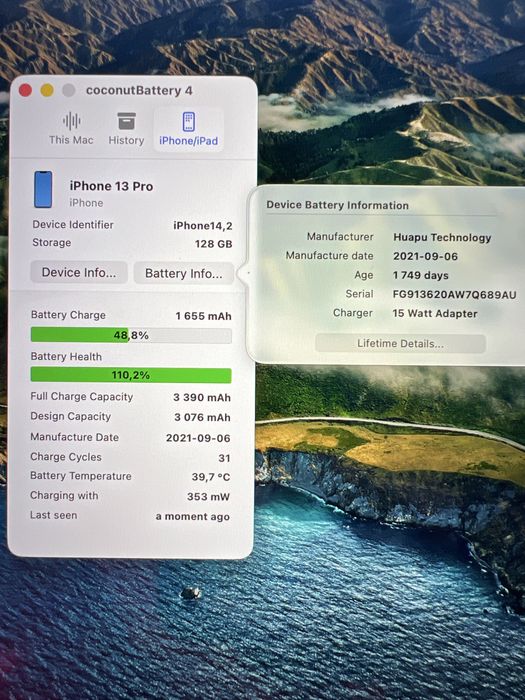 iPhone 13 Pro Sierra Blue 128GB neverlock