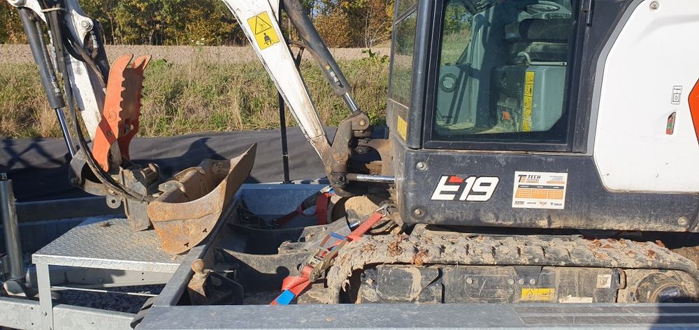 Wynajem minikoparki BOBCAT cały zestaw